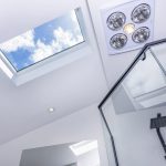 A photo of a skylight.