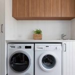 A photo of a laundry area.