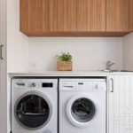 A photo of a laundry area.