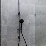 A photo of a shower head.