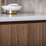 A photo of a bathroom sink benchtop.